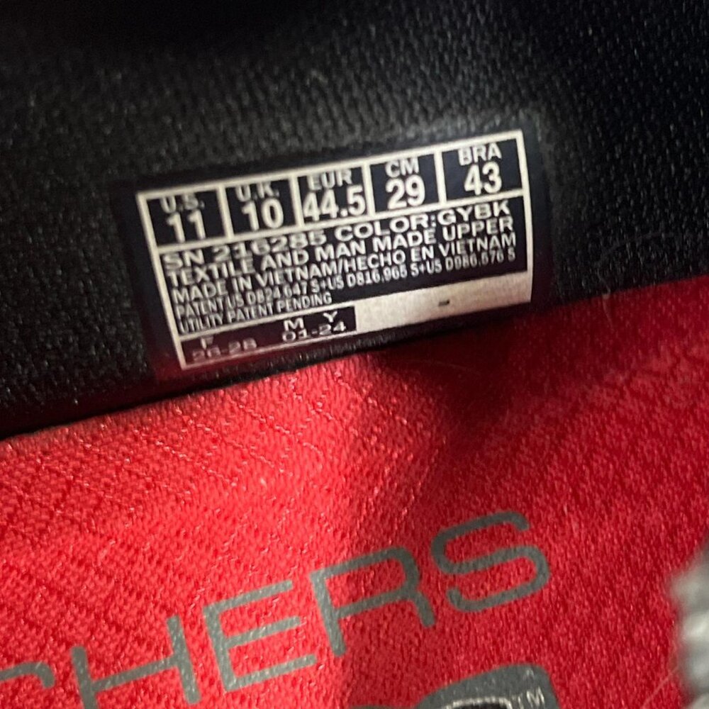 Skechers Go Walk gray slip-ins men’s size 11. - Picture 4 of 6